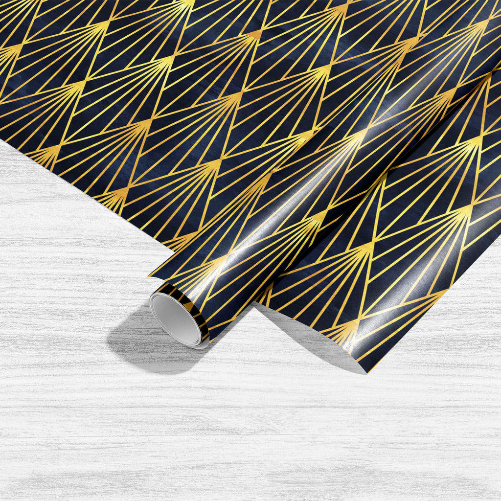 Deco Geometric Pattern D4 Art & Craft Gift Wrapping Paper-Wrapping Papers-WRP_PP-IC 5016657 IC 5016657, Abstract Expressionism, Abstracts, Art and Paintings, Art Deco, Geometric, Geometric Abstraction, Illustrations, Modern Art, Patterns, Retro, Semi Abstract, Signs, Signs and Symbols, deco, pattern, d4, art, craft, gift, wrapping, paper, seamless, abstract, background, backdrop, blue, classic, dark, decoration, design, elegant, fabric, fine, line, gold, golden, illustration, modern, ornament, simple, subtl