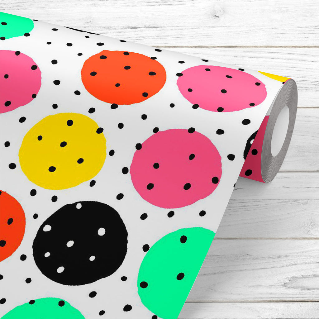 Hand-Drawn Polka Dots Wallpaper Roll-Wallpapers Peel & Stick-WAL_PA-IC 5016659 IC 5016659, Abstract Expressionism, Abstracts, Ancient, Animated Cartoons, Art and Paintings, Black and White, Caricature, Cartoons, Circle, Decorative, Digital, Digital Art, Dots, Fashion, Geometric, Geometric Abstraction, Graphic, Historical, Illustrations, Medieval, Modern Art, Patterns, Retro, Semi Abstract, Signs, Signs and Symbols, Vintage, White, hand-drawn, polka, wallpaper, roll, dot, pattern, color, seamless, brush, fun