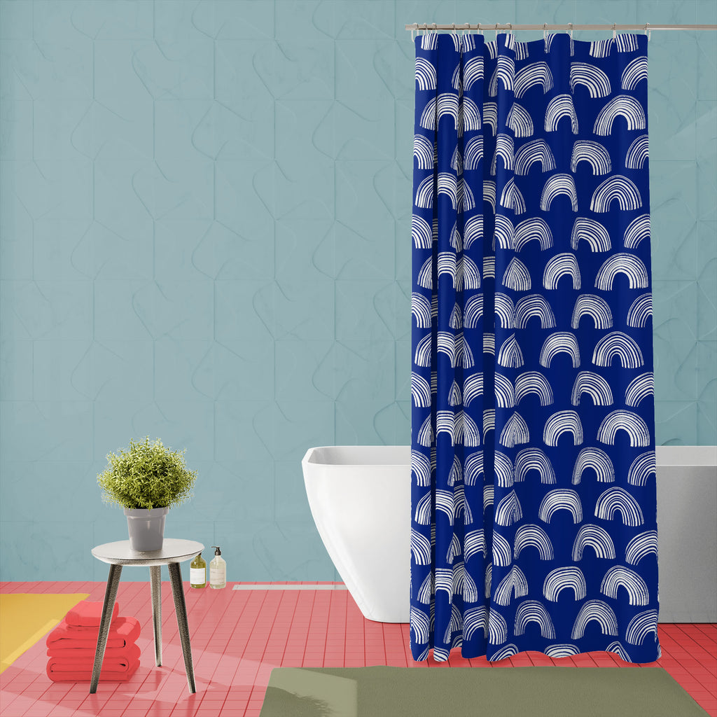 Abstract Arches Pattern Washable Waterproof Shower Curtain - Shower Curtains - ArtzFolio.com