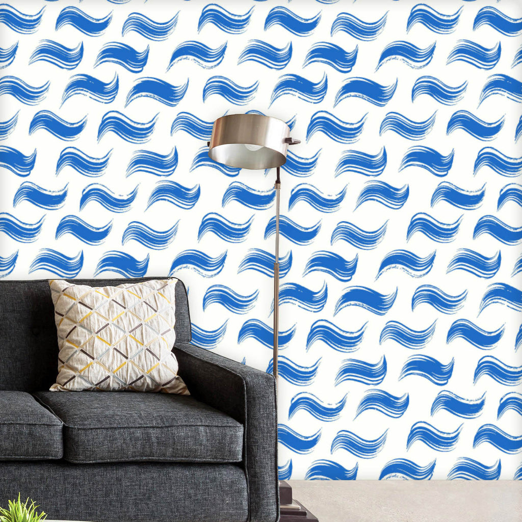 Abstract Waves D15 Wallpaper Roll - Wallpapers Peel & Stick - ArtzFolio.com