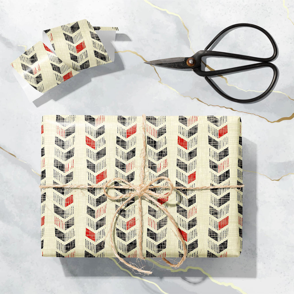 Abstract Chevron Pattern D3 Art & Craft Gift Wrapping Paper - Wrapping Papers - ArtzFolio.com