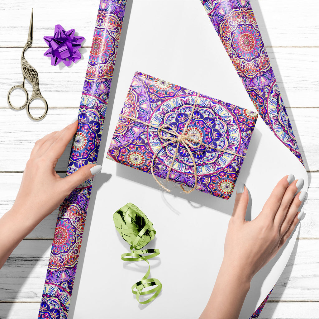 Vintage Ornament Mandala Art & Craft Gift Wrapping Paper-Wrapping Papers-WRP_PP-IC 5016687 IC 5016687, Abstract Expressionism, Abstracts, Allah, Ancient, Arabic, Art and Paintings, Asian, Bohemian, Botanical, Circle, Culture, Decorative, Digital, Digital Art, Drawing, Ethnic, Floral, Flowers, Graphic, Historical, Illustrations, Indian, Islam, Mandala, Medieval, Mexican, Nature, Patterns, Retro, Semi Abstract, Signs, Signs and Symbols, Traditional, Tribal, Turkish, Vintage, World Culture, ornament, art, craf
