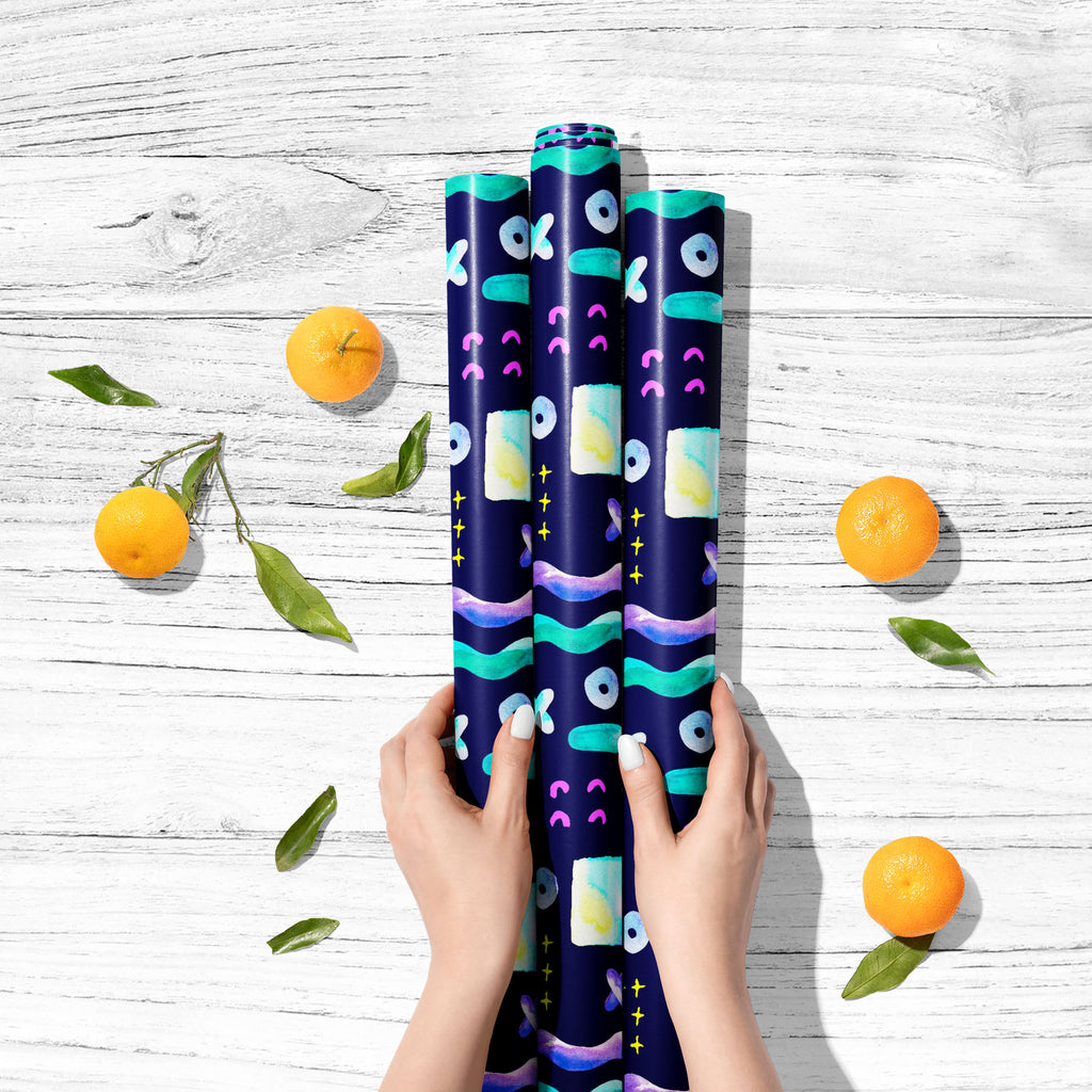 Abstract Watercolor Shapes D5 Art & Craft Gift Wrapping Paper - Wrapping Papers - ArtzFolio.com