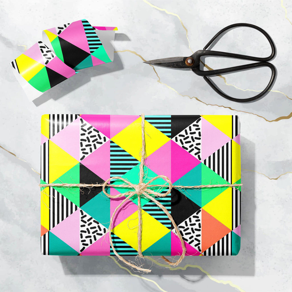 Hipster Triangles D2 Art & Craft Gift Wrapping Paper-Wrapping Papers-WRP_PP-IC 5016693 IC 5016693, 80s, 90s, Abstract Expressionism, Abstracts, Ancient, Art and Paintings, Black, Black and White, Decorative, Digital, Digital Art, Dots, Fashion, Geometric, Geometric Abstraction, Graffiti, Graphic, Hipster, Historical, Illustrations, Medieval, Modern Art, Patterns, Pop Art, Retro, Semi Abstract, Signs, Signs and Symbols, Stripes, Triangles, Vintage, White, d2, art, craft, gift, wrapping, paper, 1980s, abstrac