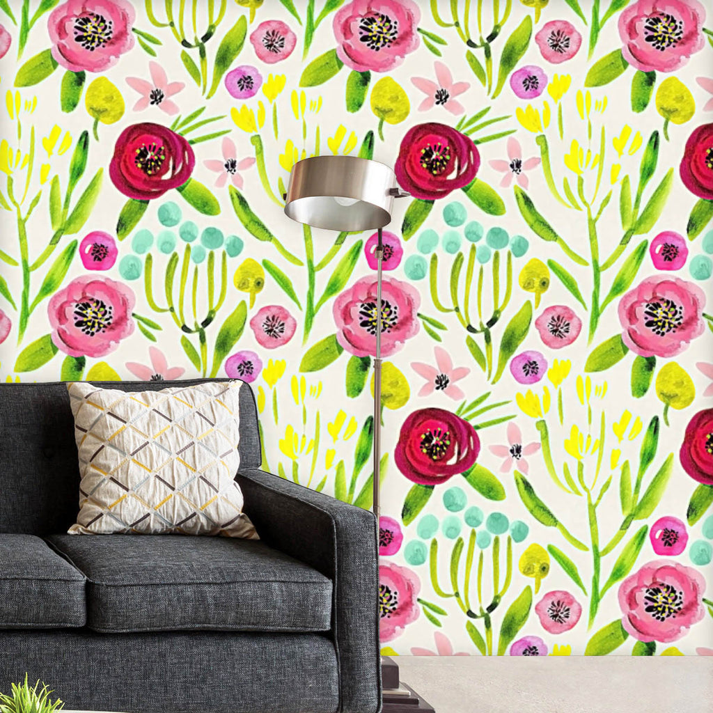 Watercolor Floral Pattern D52 Wallpaper Roll-Wallpapers Peel & Stick-WAL_PA-IC 5016694 IC 5016694, Art and Paintings, Botanical, Floral, Flowers, Gouache, Illustrations, Nature, Patterns, Scenic, Signs, Signs and Symbols, Watercolour, watercolor, pattern, d52, wallpaper, roll, art, backdrop, background, beautiful, beige, bloom, design, flower, garden, green, illustration, leaf, paint, paper, peony, petal, pink, purple, ranunculus, seamless, summer, teal, texture, wrapping, yellow, artzfolio, wallpapers for 