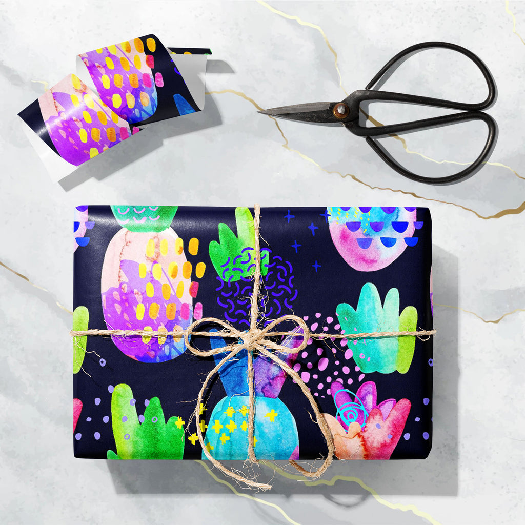 Pineapples Pattern D2 Art & Craft Gift Wrapping Paper-Wrapping Papers-WRP_PP-IC 5016698 IC 5016698, 80s, Abstract Expressionism, Abstracts, Animated Cartoons, Art and Paintings, Black and White, Caricature, Cartoons, Circle, Decorative, Digital, Digital Art, Dots, Geometric, Geometric Abstraction, Graphic, Illustrations, Patterns, Semi Abstract, Signs, Signs and Symbols, Stripes, Triangles, Tropical, Watercolour, White, pineapples, pattern, d2, art, craft, gift, wrapping, paper, abstract, ananas, artwork, b