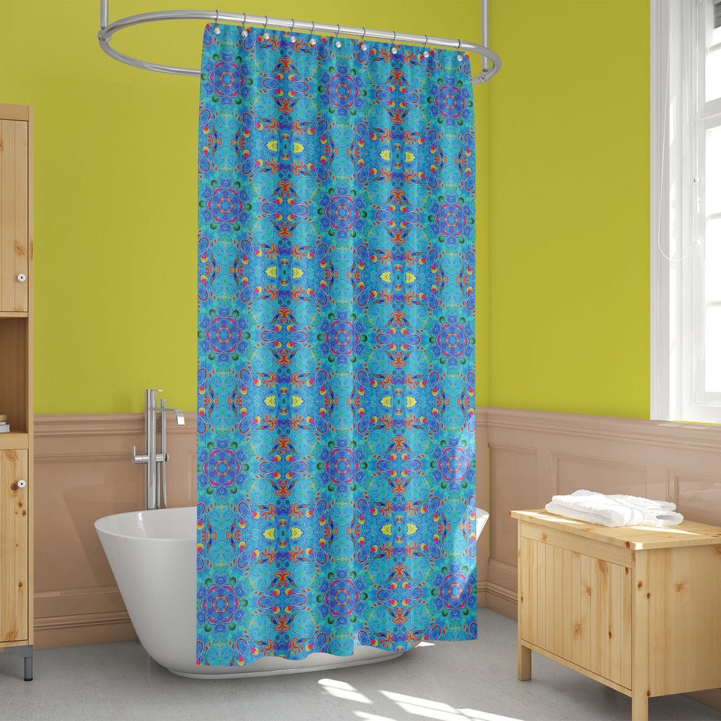 Watercolor Hand Drawn Mandalas Washable Waterproof Shower Curtain-Shower Curtains-CUR_SH_EL-IC 5016709 IC 5016709, Abstract Expressionism, Abstracts, African, Allah, Ancient, Arabic, Art and Paintings, Bohemian, Botanical, Culture, Decorative, Ethnic, Floral, Flowers, Geometric, Geometric Abstraction, Historical, Indian, Islam, Mandala, Medieval, Mexican, Nature, Patterns, Retro, Semi Abstract, Signs, Signs and Symbols, Traditional, Tribal, Vintage, Watercolour, World Culture, watercolor, hand, drawn, manda