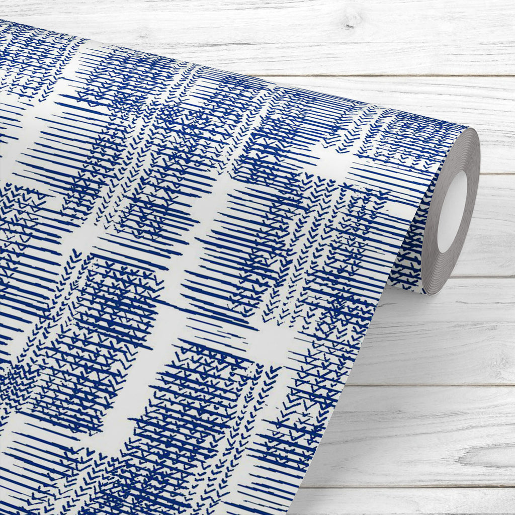 Abstract Indigo Tie Dye Batik D20 Wallpaper Roll - Wallpapers Peel & Stick - ArtzFolio.com
