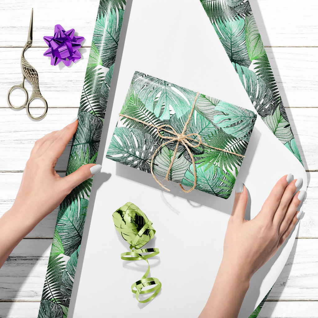 Tropical Palm Leaves D5 Art & Craft Gift Wrapping Paper-Wrapping Papers-WRP_PP-IC 5016729 IC 5016729, Abstract Expressionism, Abstracts, Art and Paintings, Black and White, Botanical, Decorative, Digital, Digital Art, Drawing, Fashion, Floral, Flowers, Graphic, Hawaiian, Illustrations, Nature, Paintings, Patterns, Scenic, Seasons, Semi Abstract, Signs, Signs and Symbols, Tropical, White, palm, leaves, d5, art, craft, gift, wrapping, paper, wallpaper, pattern, seamless, abstract, leaf, print, outline, painti