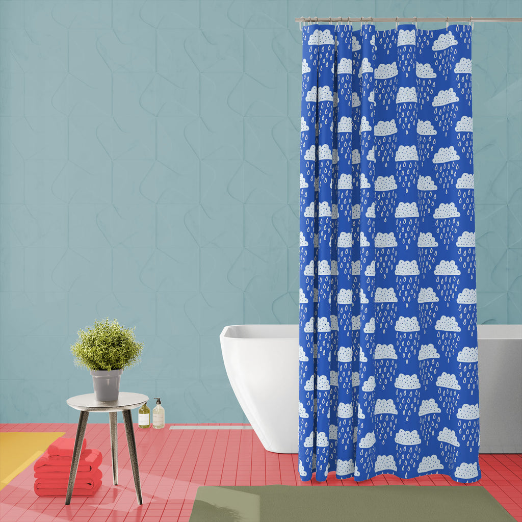 Hand-Drawn Clouds & Raindrops D2 Washable Waterproof Shower Curtain-Shower Curtains-CUR_SH_EL-IC 5016732 IC 5016732, Abstract Expressionism, Abstracts, Baby, Bohemian, Children, Digital, Digital Art, Graphic, Hand Drawn, Illustrations, Kids, Modern Art, Patterns, Scandinavian, Semi Abstract, Signs, Signs and Symbols, Sketches, hand-drawn, clouds, raindrops, d2, washable, waterproof, shower, curtain, abstract, artistic, background, beauty, calligraphic, card, child, cloud, color, colorful, creative, cute, de