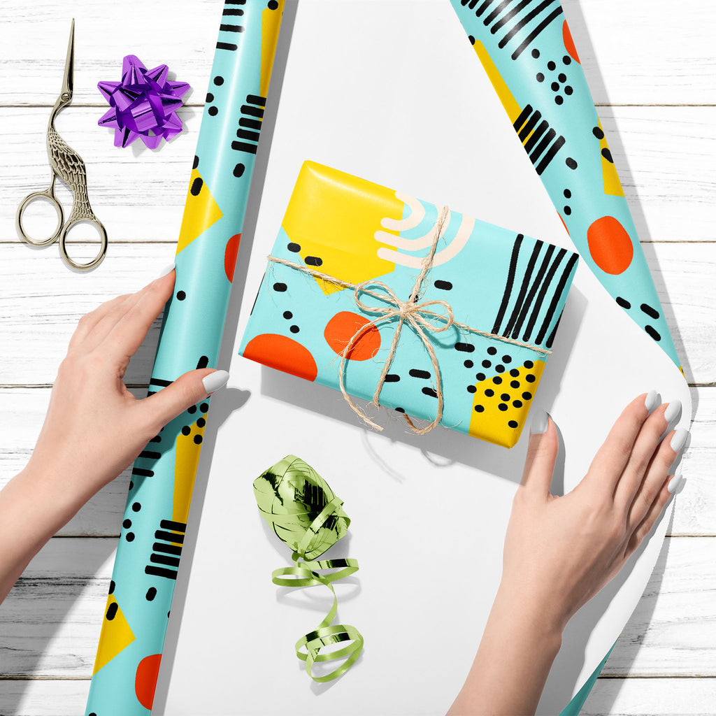Abstract Shapes D10 Art & Craft Gift Wrapping Paper - Wrapping Papers - ArtzFolio.com