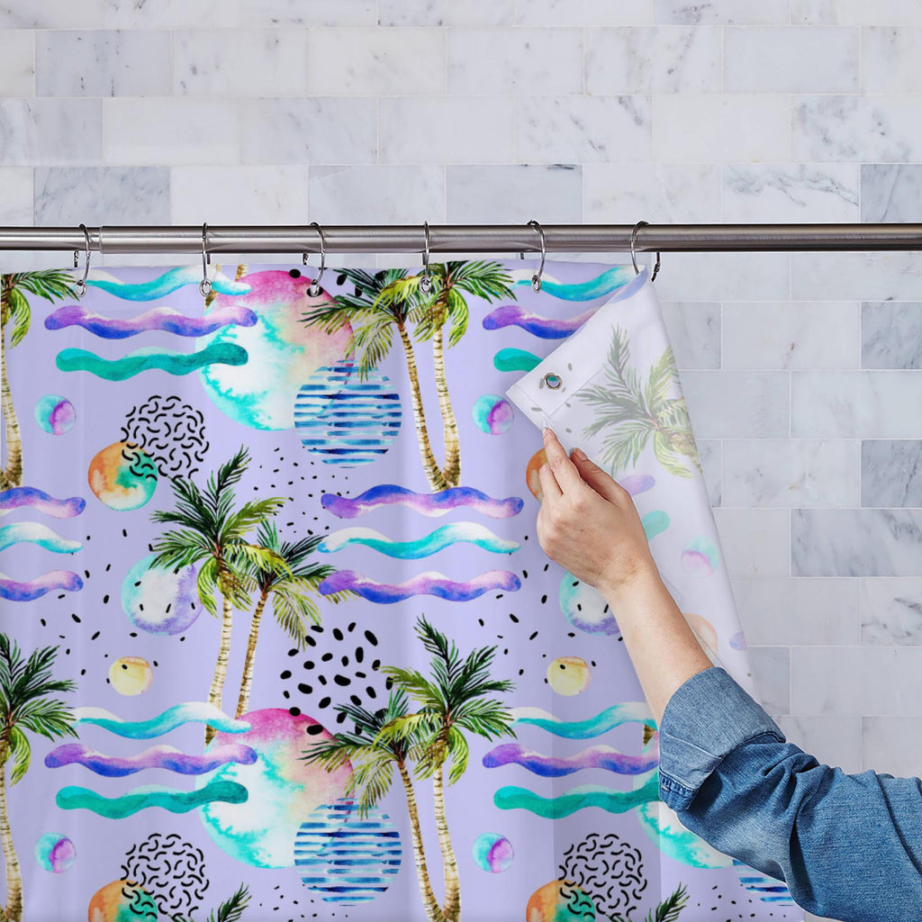 Abstract Minimal Art Washable Waterproof Shower Curtain - Shower Curtains - ArtzFolio.com