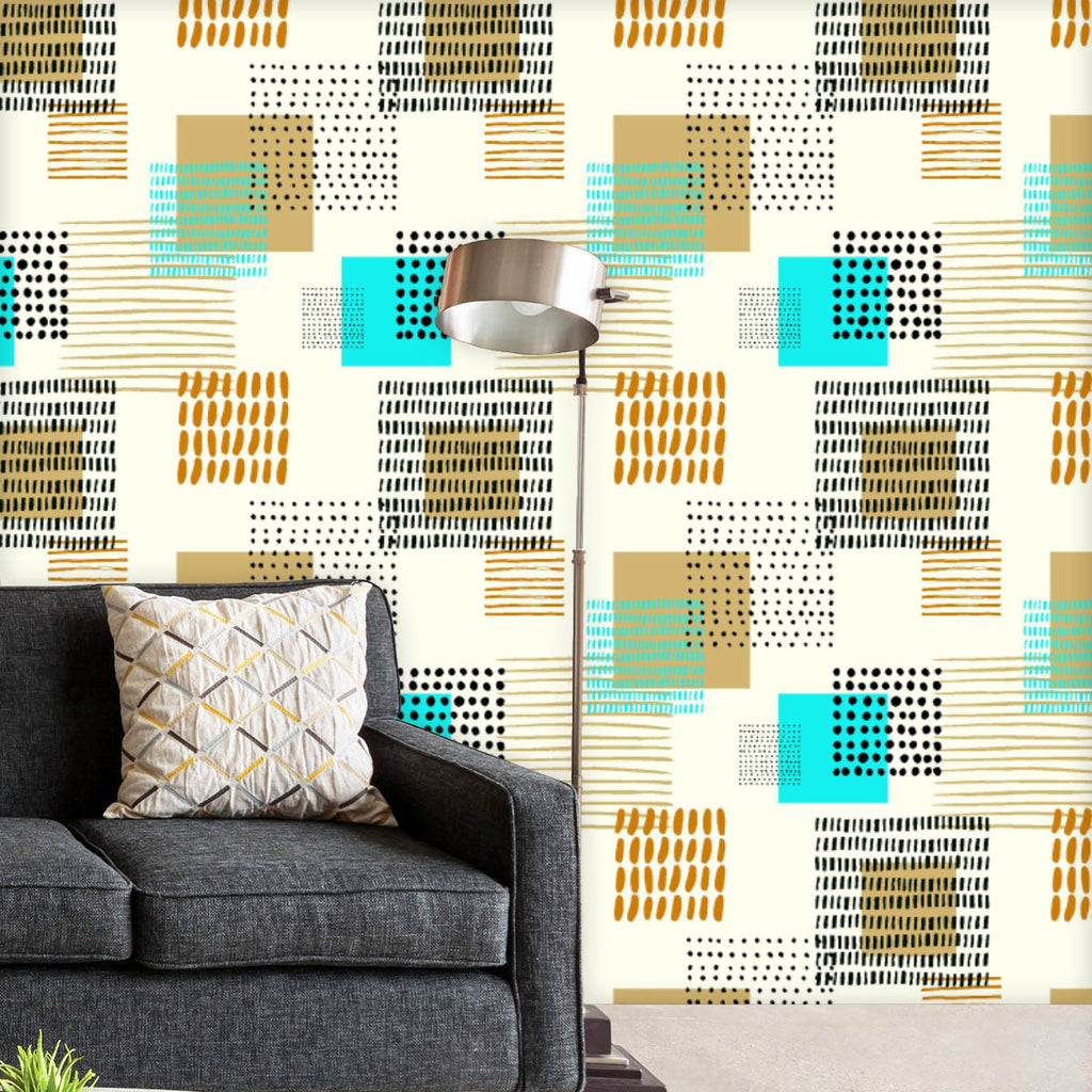 Abstract Ink Shapes Wallpaper Roll - Wallpapers Peel & Stick - ArtzFolio.com