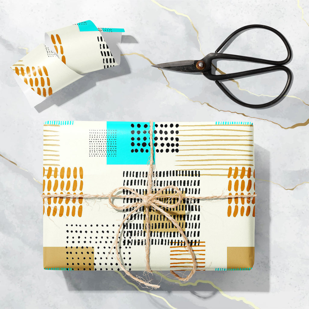 Abstract Ink Shapes Art & Craft Gift Wrapping Paper - Wrapping Papers - ArtzFolio.com