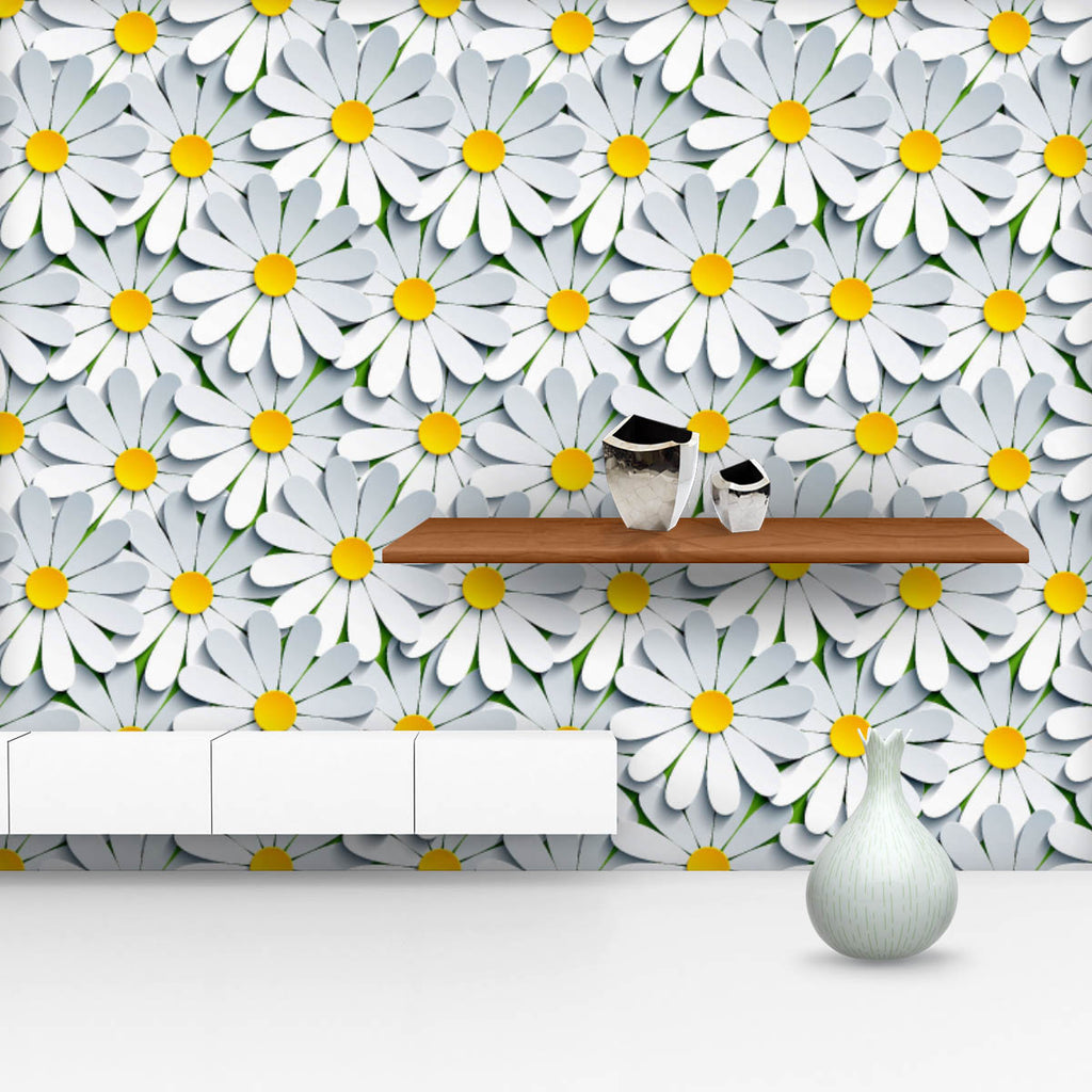 Floral 3D Pattern D2 Wallpaper Roll-Wallpapers Peel & Stick-WAL_PA-IC 5016757 IC 5016757, 3D, Animated Cartoons, Black and White, Botanical, Caricature, Cartoons, Decorative, Digital, Digital Art, Floral, Flowers, Graphic, Illustrations, Modern Art, Nature, Patterns, Scenic, Seasons, White, pattern, d2, wallpaper, roll, flower, paper, daisy, cut, spring, vector, cartoon, background, blooming, green, modern, style, summer, backdrop, bloom, blossom, camomile, chamomile, cute, decoration, eco, ecology, environ