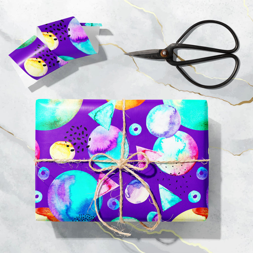 Abstract Watercolor Shapes D7 Art & Craft Gift Wrapping Paper - Wrapping Papers - ArtzFolio.com