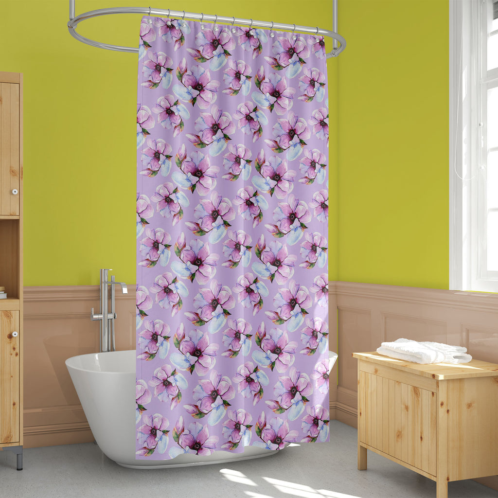 Watercolor Floral Pattern D56 Washable Waterproof Shower Curtain-Shower Curtains-CUR_SH_EL-IC 5016765 IC 5016765, Abstract Expressionism, Abstracts, Art and Paintings, Black, Black and White, Botanical, Chinese, Culture, Drawing, Ethnic, Floral, Flowers, Illustrations, Japanese, Modern Art, Nature, Patterns, Scenic, Semi Abstract, Signs, Signs and Symbols, Traditional, Tribal, Watercolour, Wedding, White, World Culture, watercolor, pattern, d56, washable, waterproof, shower, curtain, flower, pink, seamless,