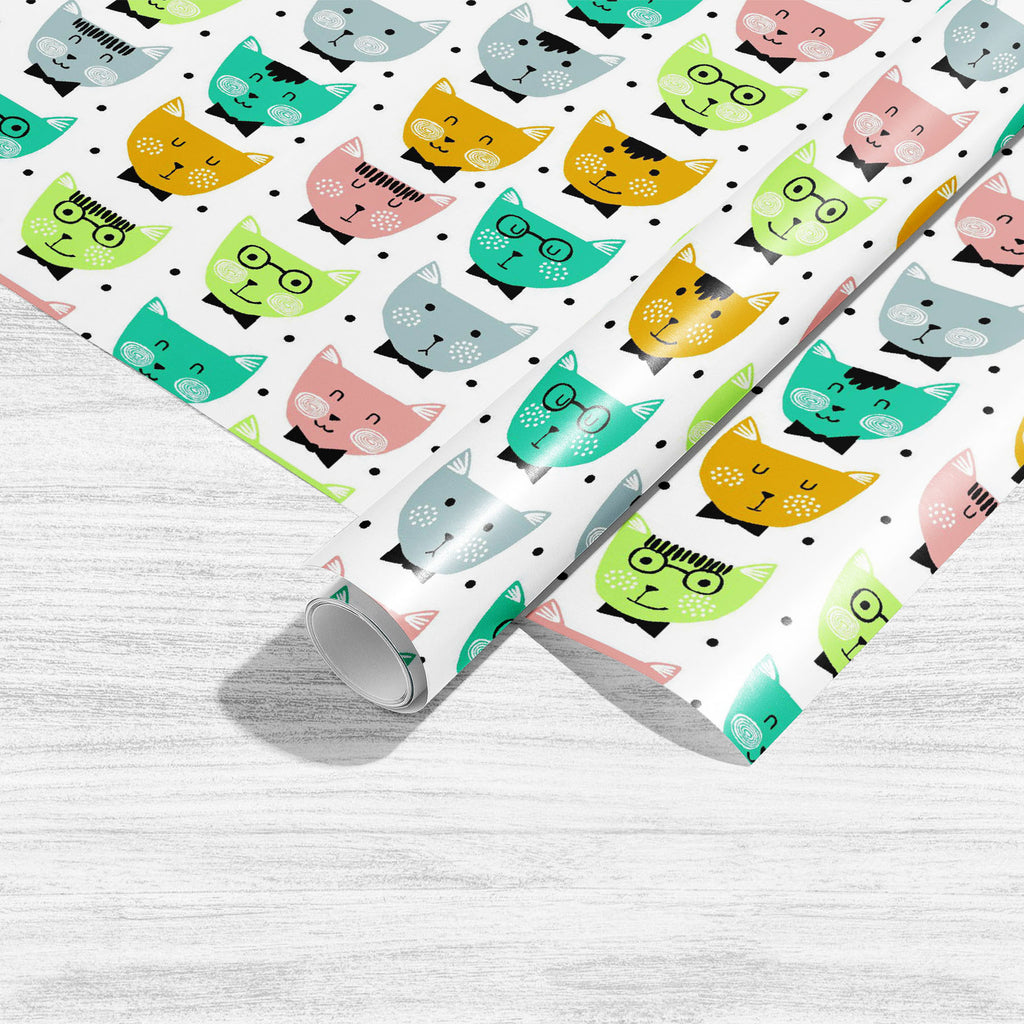 Cute Cats Pattern Art & Craft Gift Wrapping Paper-Wrapping Papers-WRP_PP-IC 5016769 IC 5016769, Abstract Expressionism, Abstracts, Animals, Animated Cartoons, Art and Paintings, Baby, Black, Black and White, Caricature, Cartoons, Children, Icons, Illustrations, Kids, Patterns, Pets, Scandinavian, Semi Abstract, White, cute, cats, pattern, art, craft, gift, wrapping, paper, abstract, adorable, animal, artistic, room, shower, backdrop, background, beautiful, blue, boys, cartoon, cat, character, childish, cove