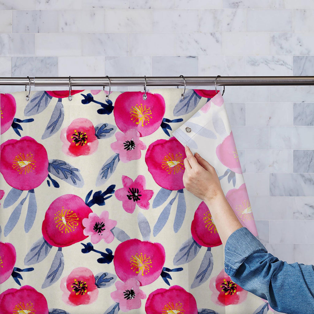Watercolor Floral Pattern D59 Washable Waterproof Shower Curtain-Shower Curtains-CUR_SH_EL-IC 5016774 IC 5016774, Ancient, Art and Paintings, Botanical, Floral, Flowers, Gouache, Historical, Illustrations, Medieval, Nature, Patterns, Scenic, Signs, Signs and Symbols, Vintage, Watercolour, watercolor, pattern, d59, washable, waterproof, shower, curtain, illustration, seamless, summer, art, backdrop, background, beige, bloom, design, flower, garden, leaf, paint, paper, petal, pink, poppy, purple, ranunculus, 