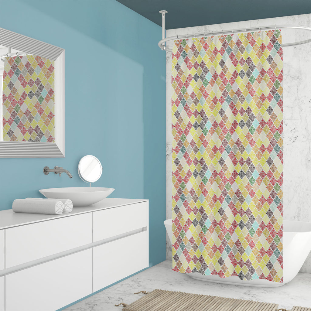 Colorful Grunge Washable Waterproof Shower Curtain-Shower Curtains-CUR_SH_EL-IC 5016776 IC 5016776, Abstract Expressionism, Abstracts, Ancient, Art and Paintings, Black and White, Decorative, Digital, Digital Art, Drawing, Fashion, Geometric, Geometric Abstraction, Graphic, Hipster, Historical, Illustrations, Medieval, Modern Art, Patterns, Retro, Semi Abstract, Signs, Signs and Symbols, Triangles, Vintage, Watercolour, White, colorful, grunge, washable, waterproof, shower, curtain, wallpaper, watercolor, a