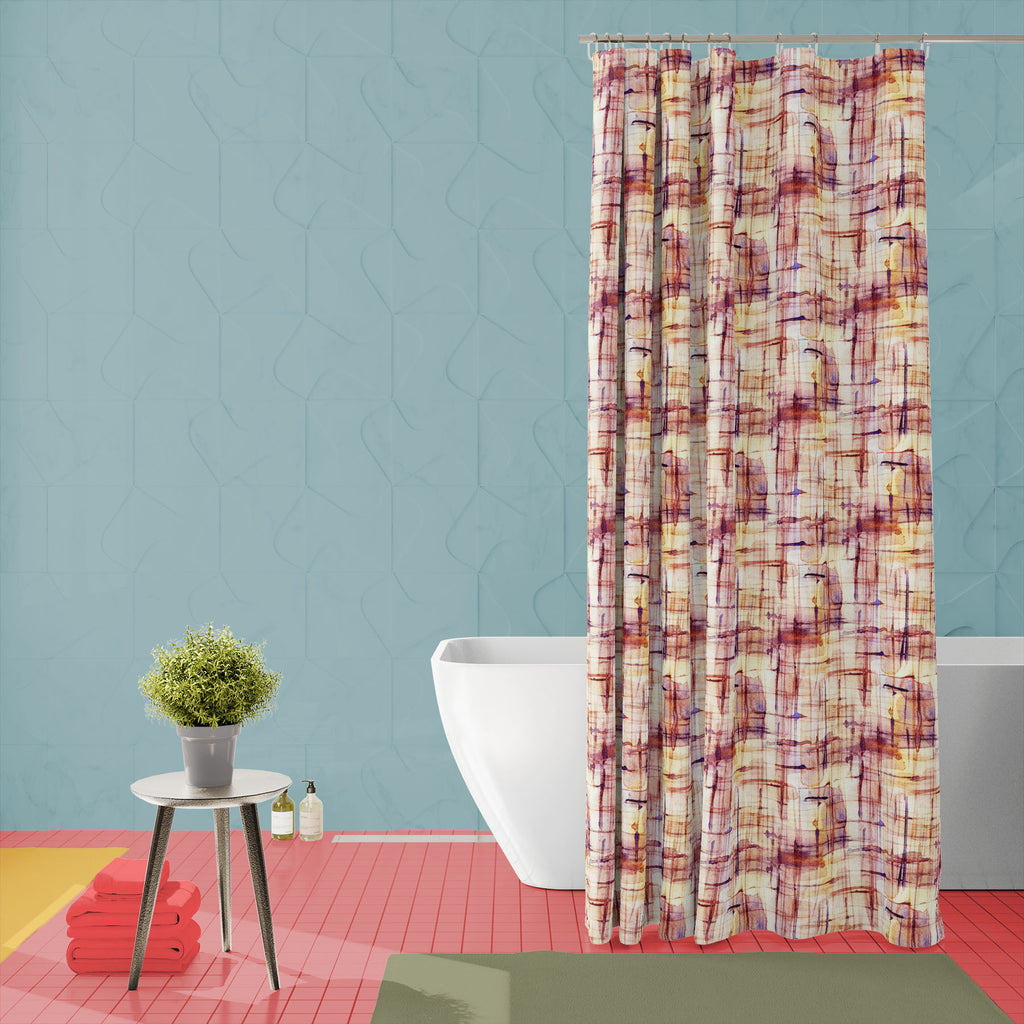 Abstract Watercolor Spots Washable Waterproof Shower Curtain - Shower Curtains - ArtzFolio.com