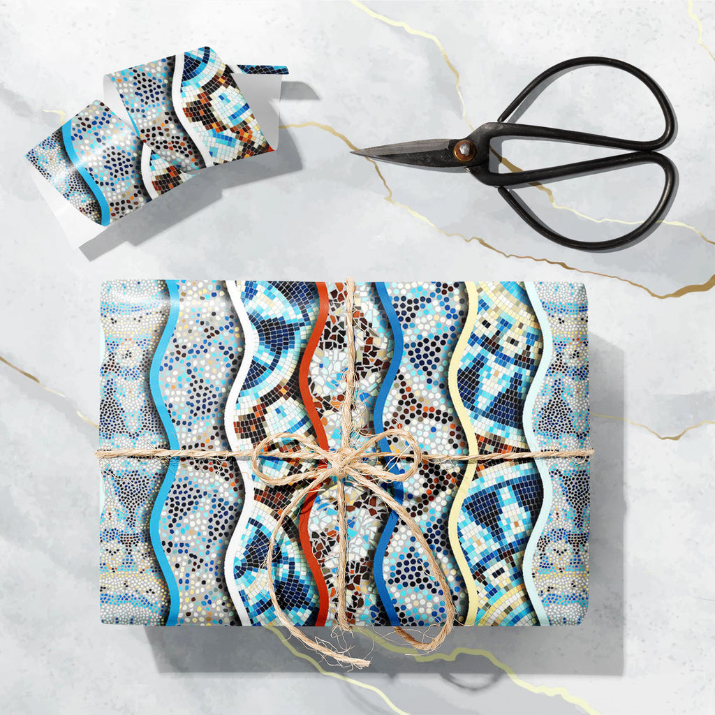 Waves Mosaic Art & Craft Gift Wrapping Paper-Wrapping Papers-WRP_PP-IC 5016807 IC 5016807, Circle, Culture, Decorative, Ethnic, Geometric, Geometric Abstraction, Illustrations, Marble and Stone, Patterns, Traditional, Tribal, World Culture, waves, mosaic, art, craft, gift, wrapping, paper, backdrop, background, broken, ceramic, continuity, creative, curved, decor, floor, glass, grunge, irregular, masonry, motley, ornamental, ornate, pattern, pieces, polygonal, relief, repeating, repetition, seam, seamless, 