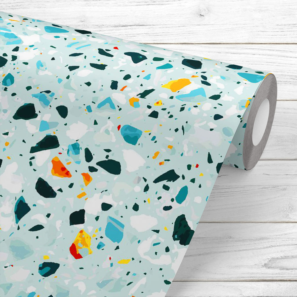 Terrazzo Flooring Cool Colors Wallpaper Roll-Wallpapers Peel & Stick-WAL_PA-IC 5016808 IC 5016808, Abstract Expressionism, Abstracts, Digital, Digital Art, Graphic, Illustrations, Italian, Marble, Marble and Stone, Patterns, Semi Abstract, Signs, Signs and Symbols, terrazzo, flooring, cool, colors, wallpaper, roll, pattern, seamless, abstract, tile, vector, floor, texture, background, stone, glass, design, pebble, granite, rock, mosaic, patio, pavement, venetian, colorful, fill, quartz, classic, color, comp