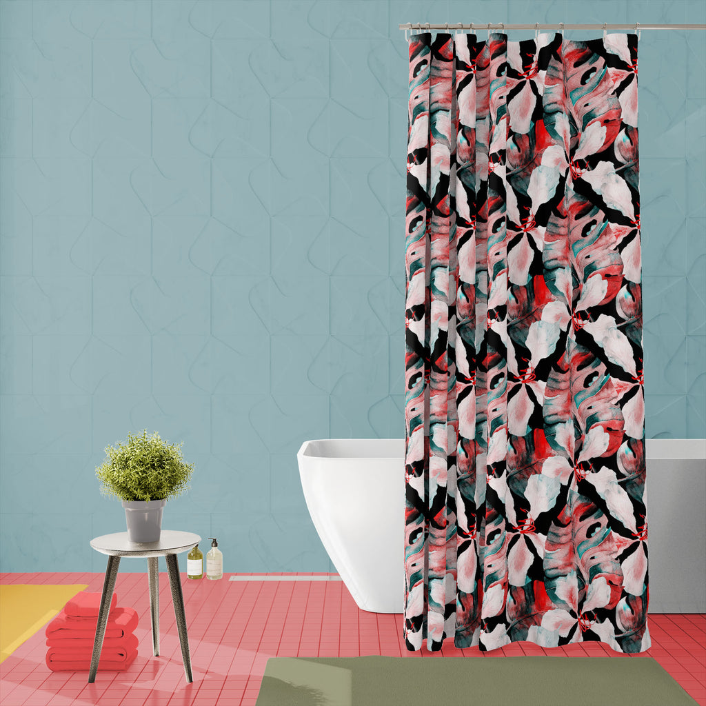 Watercolor Floral Pattern D60 Washable Waterproof Shower Curtain-Shower Curtains-CUR_SH_EL-IC 5016826 IC 5016826, Ancient, Black and White, Botanical, Floral, Flowers, Hawaiian, Historical, Medieval, Nature, Patterns, Scenic, Signs, Signs and Symbols, Tropical, Vintage, Watercolour, White, watercolor, pattern, d60, washable, waterproof, shower, curtain, jungle, autumn, background, beach, beautiful, bloom, blossom, branch, cheerful, design, exotic, fabric, flora, flower, foliage, forest, frangipani, green, h