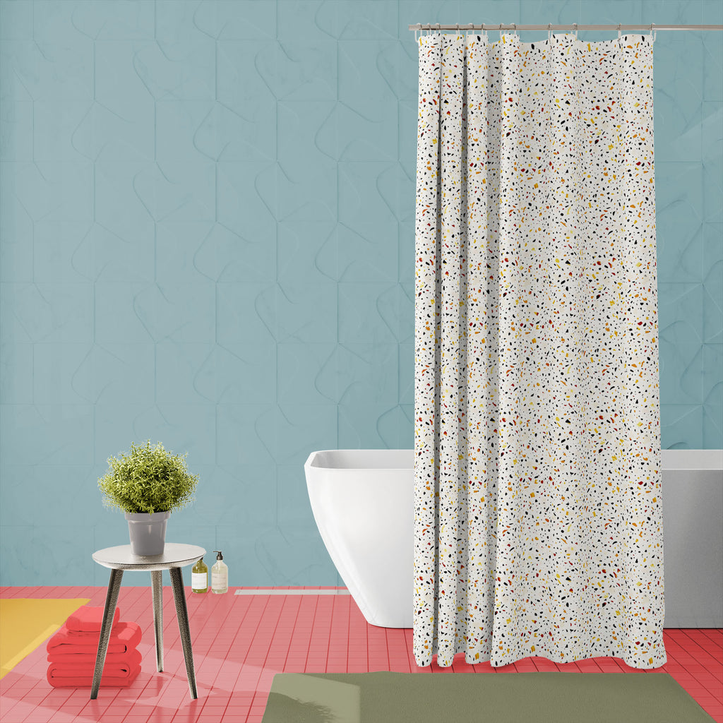 Terrazzo Flooring Brown Colors Washable Waterproof Shower Curtain-Shower Curtains-CUR_SH_EL-IC 5016831 IC 5016831, Abstract Expressionism, Abstracts, Illustrations, Italian, Marble, Marble and Stone, Patterns, Semi Abstract, terrazzo, flooring, brown, colors, washable, waterproof, shower, curtain, texture, concrete, seamless, stone, background, color, floor, pavement, repeat, vector, abstract, classic, glass, mosaic, natural, pattern, quartz, surface, tile, composite, diverse, endless, fill, fragment, grani