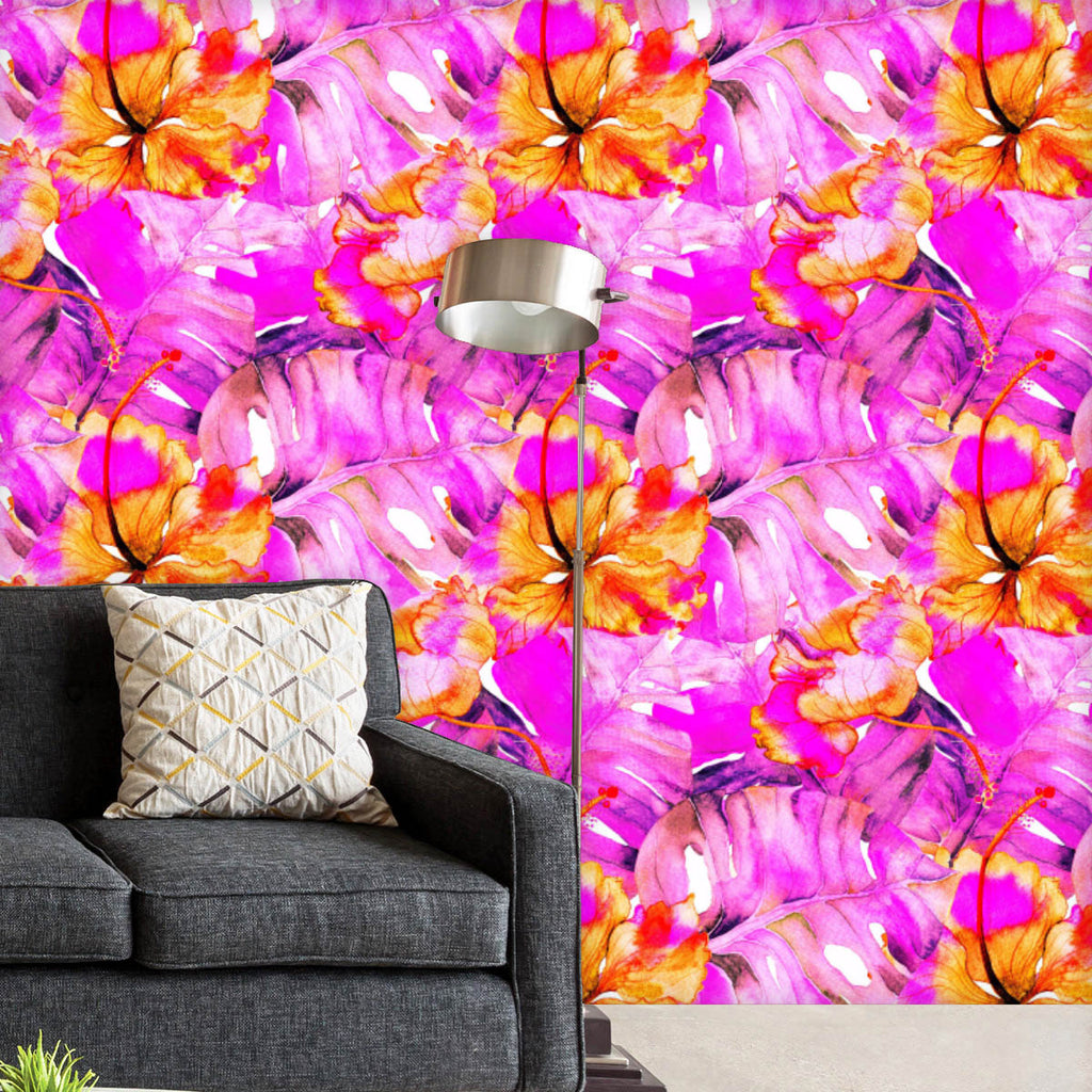 Tropic Flowers and Monstera Leaves D2 Wallpaper Roll-Wallpapers Peel & Stick-WAL_PA-IC 5016838 IC 5016838, Ancient, Art and Paintings, Botanical, Drawing, Fashion, Floral, Flowers, Hawaiian, Historical, Illustrations, Medieval, Nature, Paintings, Patterns, Retro, Tropical, Vintage, Watercolour, tropic, and, monstera, leaves, d2, wallpaper, roll, aloha, amazing, art, artwork, backdrop, background, beach, beautiful, bikini, blossom, bouquet, composition, exotic, flower, forest, grass, greenery, hawaii, hibisc