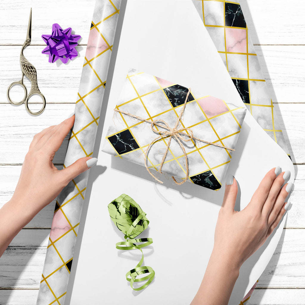 Marble Geometric Pattern Art & Craft Gift Wrapping Paper-Wrapping Papers-WRP_PP-IC 5016847 IC 5016847, Abstract Expressionism, Abstracts, Art and Paintings, Black, Black and White, Bling, Digital, Digital Art, Fashion, Geometric, Geometric Abstraction, Graphic, Illustrations, Kitchen, Marble, Marble and Stone, Modern Art, Patterns, Semi Abstract, Signs, Signs and Symbols, White, Metallic, pattern, art, craft, gift, wrapping, paper, seamless, background, pink, texture, gold, tile, floor, square, gray, luxury