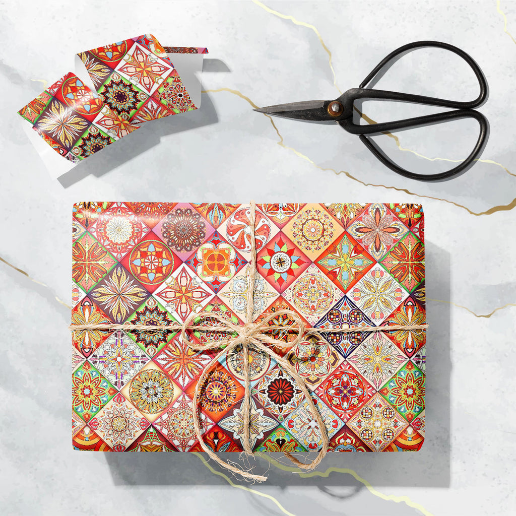 Colorful Mandalas D5 Art & Craft Gift Wrapping Paper-Wrapping Papers-WRP_PP-IC 5016849 IC 5016849, Abstract Expressionism, Abstracts, African, Ancient, Art and Paintings, Bohemian, Botanical, Culture, Decorative, Ethnic, Floral, Flowers, Geometric, Geometric Abstraction, Historical, Illustrations, Indian, Mandala, Medieval, Mexican, Moroccan, Nature, Paisley, Patterns, Pets, Retro, Semi Abstract, Signs, Signs and Symbols, Traditional, Tribal, Vintage, World Culture, colorful, mandalas, d5, art, craft, gift,