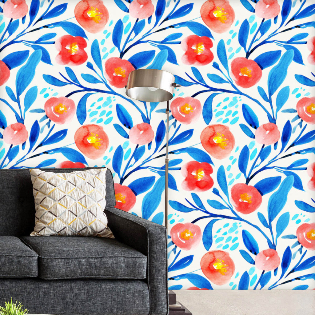 Watercolor Floral Pattern D61 Wallpaper Roll-Wallpapers Peel & Stick-WAL_PA-IC 5016865 IC 5016865, Ancient, Art and Paintings, Botanical, Floral, Flowers, Gouache, Historical, Illustrations, Medieval, Nature, Patterns, Scenic, Vintage, Watercolour, watercolor, pattern, d61, wallpaper, roll, art, backdrop, background, bloom, blue, cobalt, flower, garden, illustration, leaf, paint, paper, petal, pink, rose, seamless, summer, texture, wrapping, artzfolio, wallpapers for bedroom, wall papers full sheet for livi