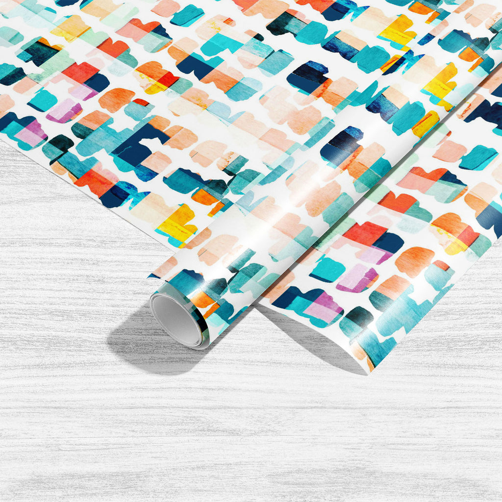 Geometric Strokes Art & Craft Gift Wrapping Paper-Wrapping Papers-WRP_PP-IC 5016892 IC 5016892, Abstract Expressionism, Abstracts, Art and Paintings, Brush Stroke, Culture, Digital, Digital Art, Ethnic, Fashion, Geometric, Geometric Abstraction, Graphic, Ikat, Illustrations, Minimalism, Modern Art, Patterns, Semi Abstract, Signs, Signs and Symbols, Traditional, Tribal, Watercolour, World Culture, strokes, art, craft, gift, wrapping, paper, watercolor, pattern, seamless, abstract, texture, print, textile, vi