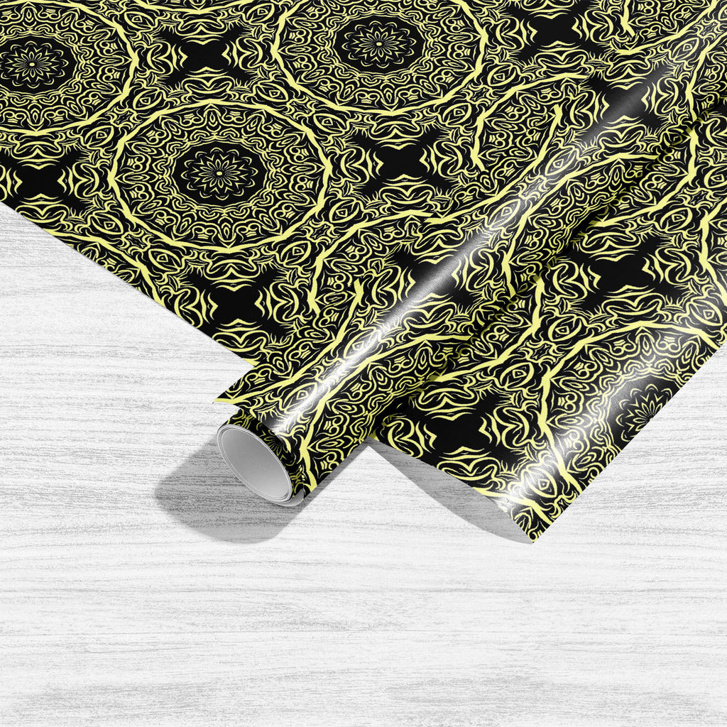 Abstract Gold Mandala Art & Craft Gift Wrapping Paper - Wrapping Papers - ArtzFolio.com