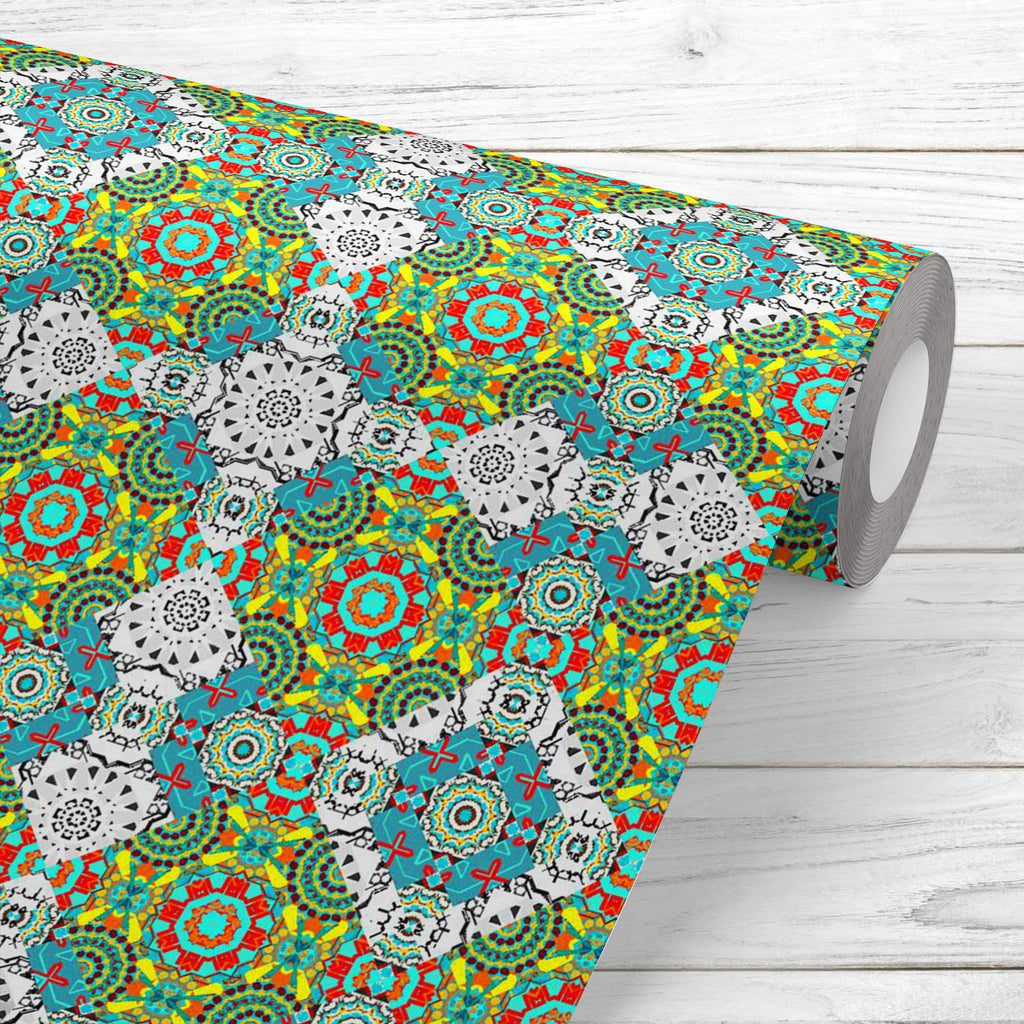 Abstract Pattern D12 Wallpaper Roll - Wallpapers Peel & Stick - ArtzFolio.com