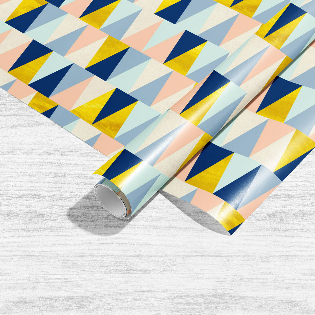 Colorful Triangles D6 Art & Craft Gift Wrapping Paper-Wrapping Papers-WRP_PP-IC 5016898 IC 5016898, Abstract Expressionism, Abstracts, Art and Paintings, Geometric, Geometric Abstraction, Illustrations, Patterns, Scandinavian, Semi Abstract, Signs, Signs and Symbols, Triangles, colorful, d6, art, craft, gift, wrapping, paper, abstract, backdrop, background, beige, blue, design, pattern, gold, grunge, illustration, pink, seamless, shape, simple, texture, triangle, wallpaper, yellow, artzfolio, wrapping paper