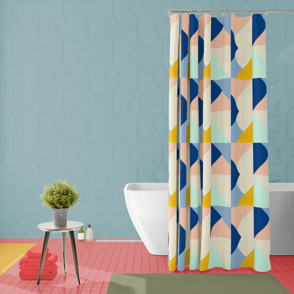 Geometric Pattern D47 Washable Waterproof Shower Curtain-Shower Curtains-CUR_SH_EL-IC 5016899 IC 5016899, Abstract Expressionism, Abstracts, Art and Paintings, Geometric, Geometric Abstraction, Illustrations, Patterns, Scandinavian, Semi Abstract, Signs, Signs and Symbols, Triangles, pattern, d47, washable, waterproof, shower, curtain, art, wallpaper, abstract, backdrop, background, beige, blue, design, gold, grunge, illustration, paper, pink, seamless, shape, simple, texture, triangle, wrapping, yellow, ar