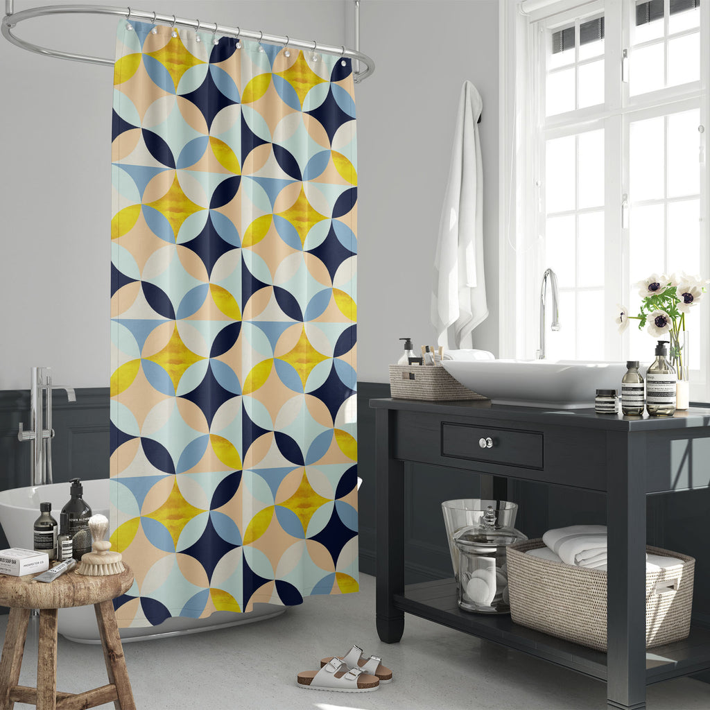 Colorful Shapes D6 Washable Waterproof Shower Curtain-Shower Curtains-CUR_SH_EL-IC 5016901 IC 5016901, Abstract Expressionism, Abstracts, Art and Paintings, Geometric, Geometric Abstraction, Illustrations, Patterns, Scandinavian, Semi Abstract, Signs, Signs and Symbols, colorful, shapes, d6, washable, waterproof, shower, curtain, pattern, abstract, art, backdrop, background, beige, blue, design, gold, grunge, illustration, paper, pink, seamless, shape, simple, texture, wallpaper, wrapping, yellow, artzfolio