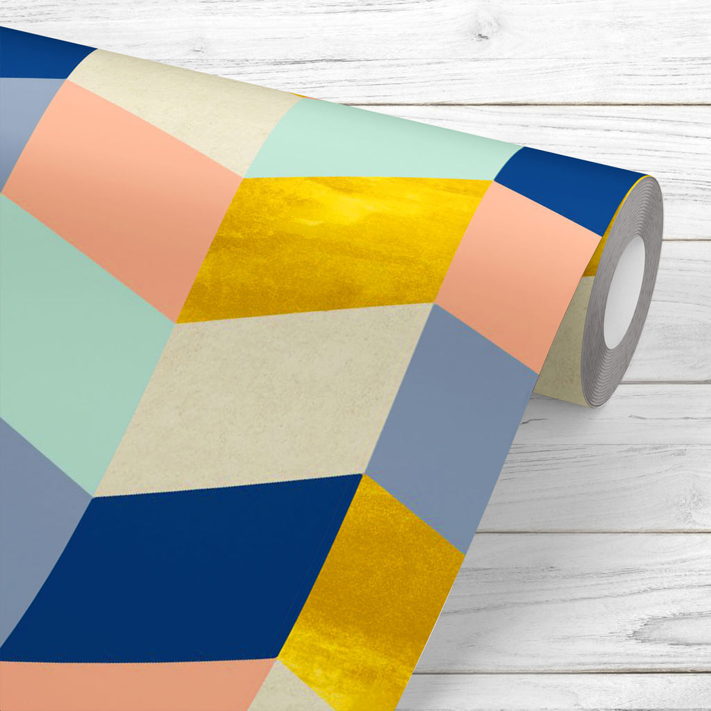 Colorful Squares D3 Wallpaper Roll-Wallpapers Peel & Stick-WAL_PA-IC 5016903 IC 5016903, Abstract Expressionism, Abstracts, Art and Paintings, Chevron, Geometric, Geometric Abstraction, Illustrations, Patterns, Scandinavian, Semi Abstract, Signs, Signs and Symbols, colorful, squares, d3, wallpaper, roll, abstract, art, backdrop, background, beige, blue, design, pattern, gold, grunge, illustration, paper, pink, seamless, shape, simple, texture, wrapping, yellow, artzfolio, wallpapers for bedroom, wall papers