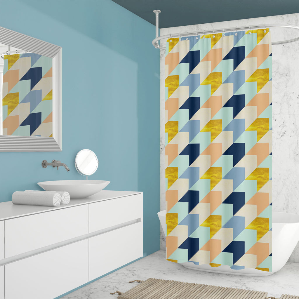 Colorful Shapes D7 Washable Waterproof Shower Curtain-Shower Curtains-CUR_SH_EL-IC 5016907 IC 5016907, Abstract Expressionism, Abstracts, Art and Paintings, Geometric, Geometric Abstraction, Illustrations, Patterns, Scandinavian, Semi Abstract, Signs, Signs and Symbols, colorful, shapes, d7, washable, waterproof, shower, curtain, abstract, art, backdrop, background, beige, blue, design, pattern, gold, grunge, illustration, paper, pink, seamless, shape, simple, texture, wallpaper, wrapping, yellow, artzfolio