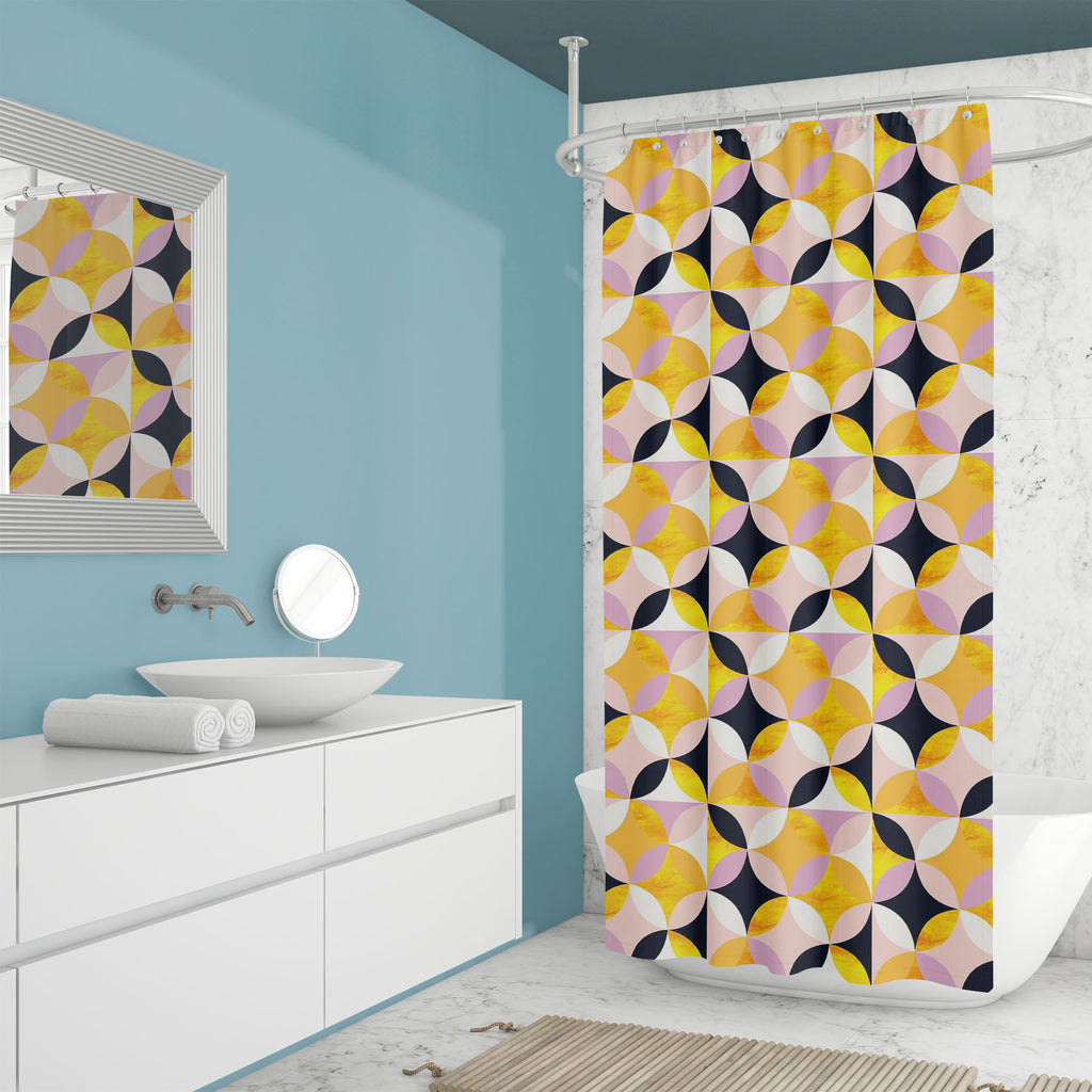 Circles Pattern D2 Washable Waterproof Shower Curtain-Shower Curtains-CUR_SH_EL-IC 5016909 IC 5016909, Abstract Expressionism, Abstracts, Art and Paintings, Geometric, Geometric Abstraction, Illustrations, Patterns, Scandinavian, Semi Abstract, Signs, Signs and Symbols, circles, pattern, d2, washable, waterproof, shower, curtain, abstract, art, backdrop, background, beige, blue, design, gold, grunge, illustration, paper, pink, seamless, shape, simple, texture, wallpaper, wrapping, yellow, artzfolio, shower 