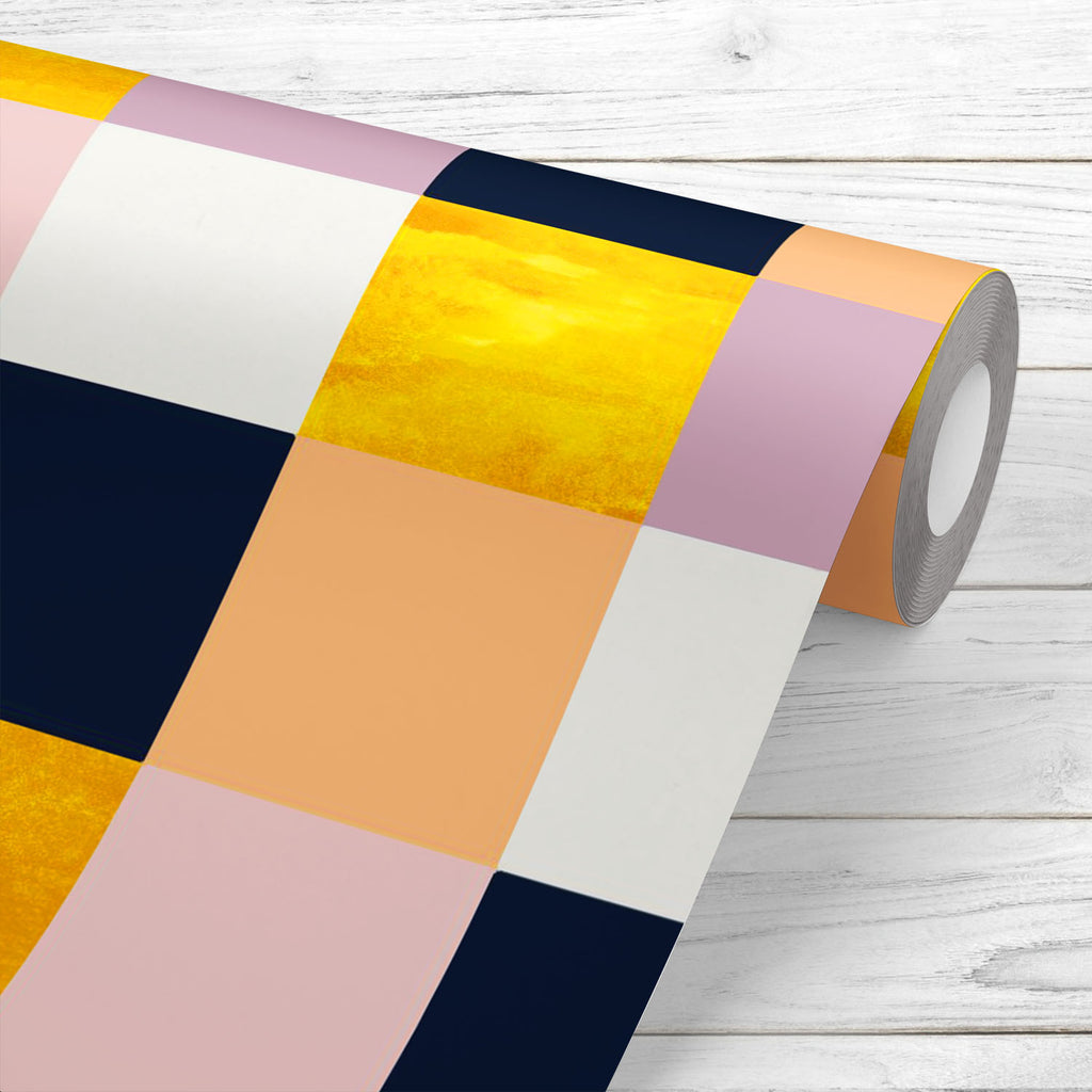 Colorful Squares D4 Wallpaper Roll-Wallpapers Peel & Stick-WAL_PA-IC 5016917 IC 5016917, Abstract Expressionism, Abstracts, Art and Paintings, Check, Geometric, Geometric Abstraction, Illustrations, Patterns, Scandinavian, Semi Abstract, Signs, Signs and Symbols, colorful, squares, d4, wallpaper, roll, abstract, art, backdrop, background, beige, blue, design, pattern, gold, grunge, illustration, paper, pink, seamless, shape, simple, square, texture, wrapping, yellow, artzfolio, wallpapers for bedroom, wall 