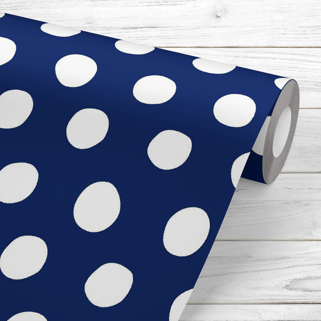 Nautical Polka Dots Wallpaper Roll-Wallpapers Peel & Stick-WAL_PA-IC 5016925 IC 5016925, Abstract Expressionism, Abstracts, Baby, Black and White, Children, Circle, Dots, Hand Drawn, Illustrations, Kids, Nautical, Patterns, Semi Abstract, Signs, Signs and Symbols, White, polka, wallpaper, roll, abstract, artistic, background, bright, classical, pattern, print, colorful, cute, dark, blue, design, dot, dotted, fabric, fresh, geometric, hand, drawn, happy, navy, packaging, repeat, retro, seamless, spot, spotte