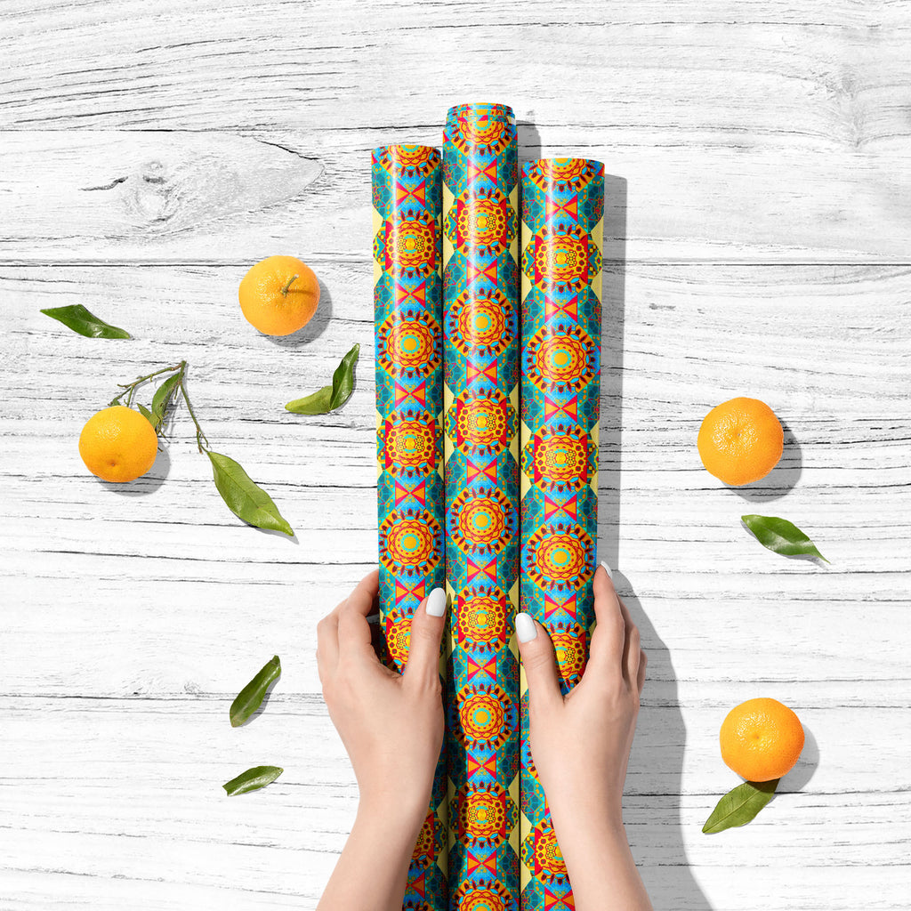 Ethnic Blue Beige Yellow Art & Craft Gift Wrapping Paper-Wrapping Papers-WRP_PP-IC 5016937 IC 5016937, Abstract Expressionism, Abstracts, Ancient, Art and Paintings, Decorative, Digital, Digital Art, Fashion, Geometric, Geometric Abstraction, Graphic, Historical, Illustrations, Medieval, Modern Art, Patterns, Retro, Semi Abstract, Signs, Signs and Symbols, Victorian, Vintage, ethnic, blue, beige, yellow, art, craft, gift, wrapping, paper, abstract, argyle, backdrop, background, beautiful, decor, decoration,