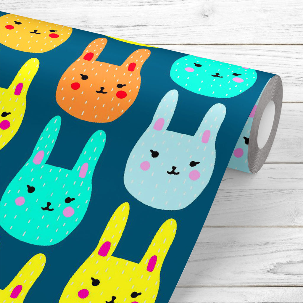 Rabbit Muzzles Wallpaper Roll-Wallpapers Peel & Stick-WAL_PA-IC 5016950 IC 5016950, Animals, Animated Cartoons, Baby, Caricature, Cartoons, Children, Illustrations, Kids, Nature, Patterns, Scenic, Signs, Signs and Symbols, rabbit, muzzles, wallpaper, roll, animal, background, bunny, cartoon, character, colorful, cute, decor, design, drawn, fabric, funny, happy, pattern, print, seamless, textile, texture, vector, wrapping, artzfolio, wallpapers for bedroom, wall papers full sheet for living room, wallpapers 