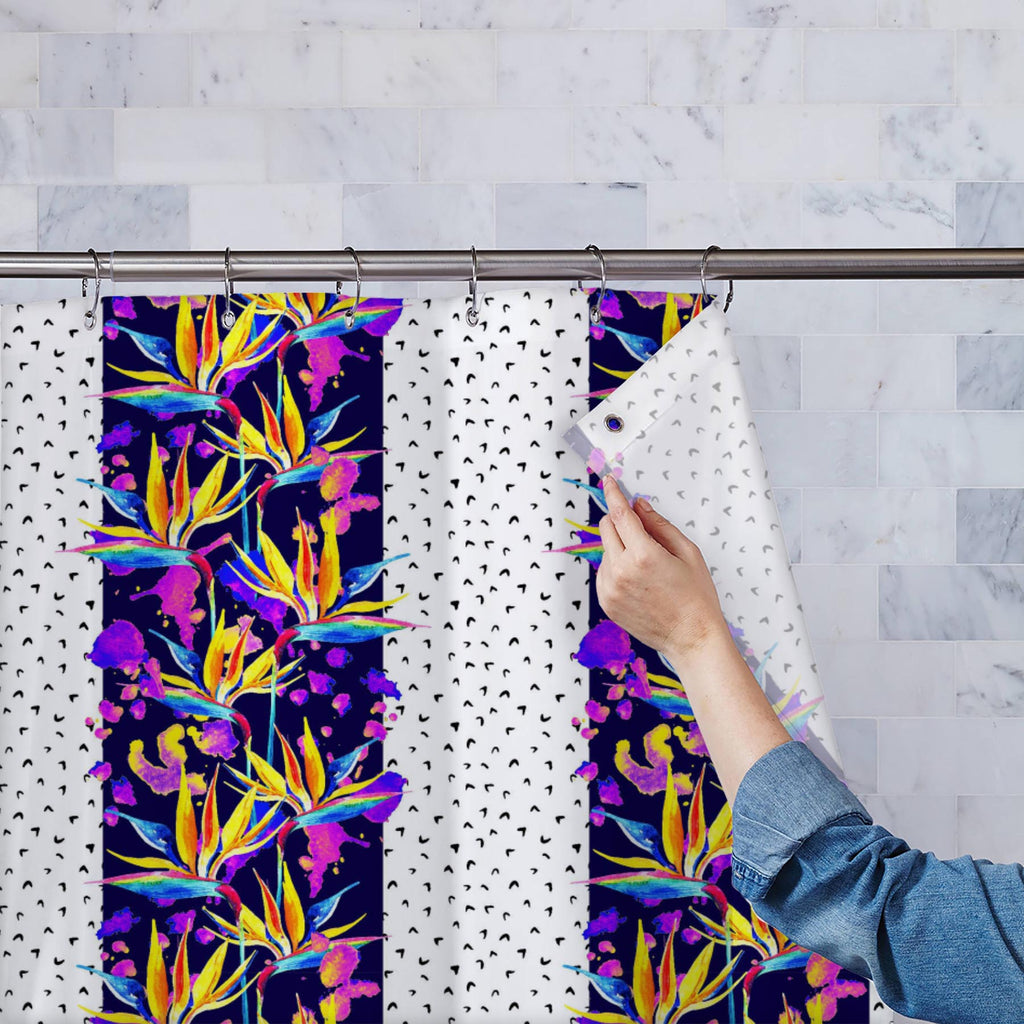 Watercolor Tropical Leaves D4 Washable Waterproof Shower Curtain-Shower Curtains-CUR_SH_EL-IC 5016953 IC 5016953, 80s, 90s, Abstract Expressionism, Abstracts, Art and Paintings, Botanical, Digital, Digital Art, Floral, Flowers, Graphic, Illustrations, Nature, Paintings, Patterns, Scenic, Semi Abstract, Signs, Signs and Symbols, Splatter, Tropical, Watercolour, watercolor, leaves, d4, washable, waterproof, shower, curtain, summer, abstract, art, artistic, backdrop, background, blob, blossom, blot, bright, br