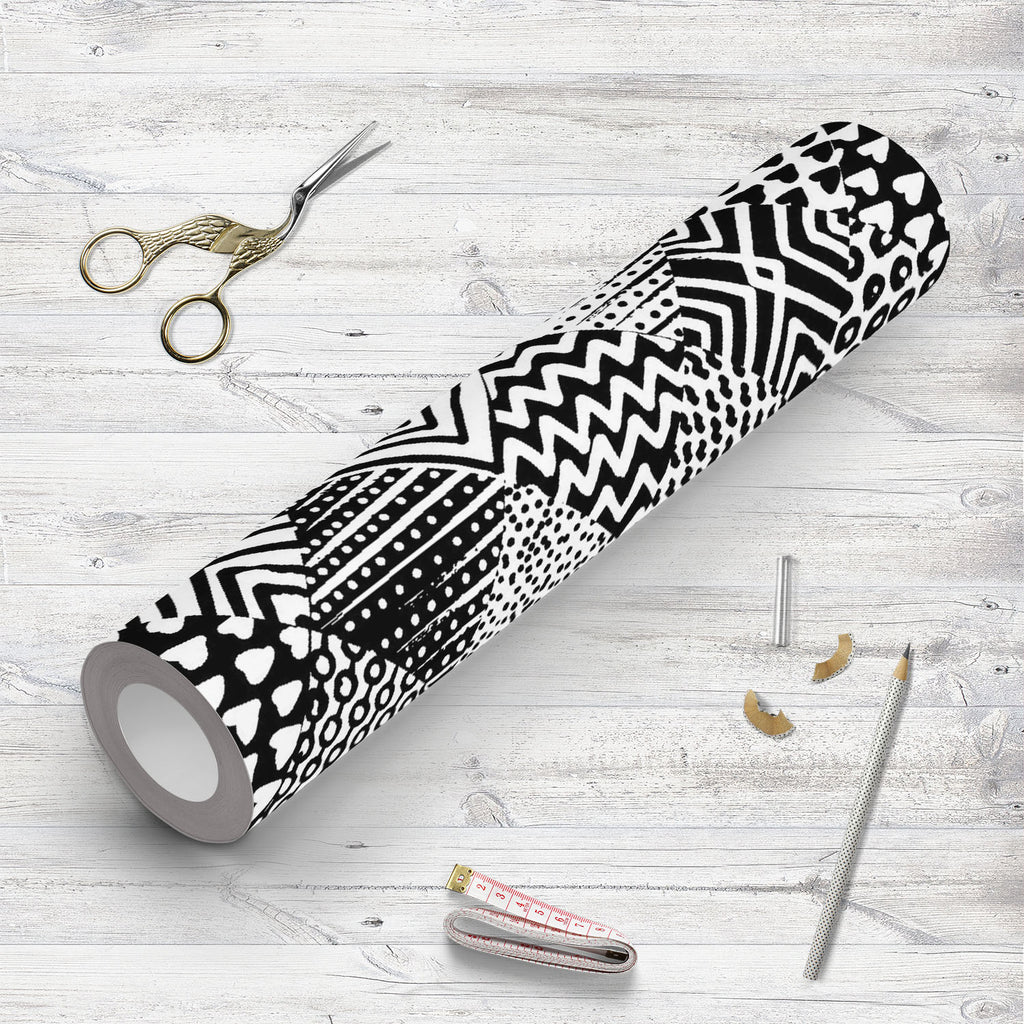 Tribal Motif Art Wallpaper Roll-Wallpapers Peel & Stick-WAL_PA-IC 5016962 IC 5016962, Abstract Expressionism, Abstracts, Ancient, Art and Paintings, Black, Black and White, Culture, Decorative, Diamond, Digital, Digital Art, Drawing, Ethnic, Fashion, Geometric, Geometric Abstraction, Graphic, Hipster, Historical, Illustrations, Medieval, Modern Art, Patterns, Retro, Semi Abstract, Signs, Signs and Symbols, Traditional, Triangles, Tribal, Vintage, White, World Culture, motif, art, wallpaper, roll, abstract, 