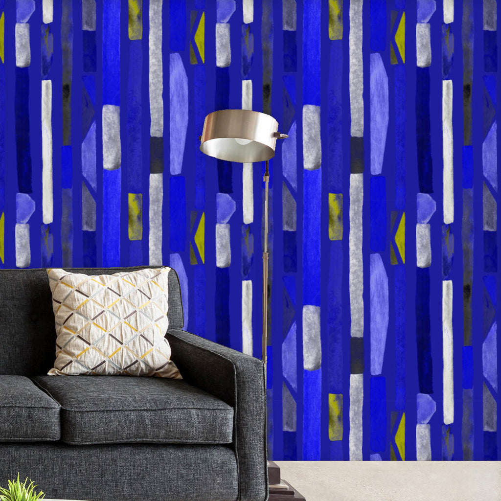 Indigo Blue Kaleidoscope Lines D1 Wallpaper Roll-Wallpapers Peel & Stick-WAL_PA-IC 5016968 IC 5016968, 70s, Abstract Expressionism, Abstracts, African, Art and Paintings, Cubism, Culture, Decorative, Digital, Digital Art, Drawing, Ethnic, Fashion, Geometric, Geometric Abstraction, Graphic, Illustrations, Modern Art, Patterns, Semi Abstract, Signs, Signs and Symbols, Stripes, Traditional, Tribal, Watercolour, World Culture, indigo, blue, kaleidoscope, lines, d1, wallpaper, roll, abstract, geo, pattern, seaml
