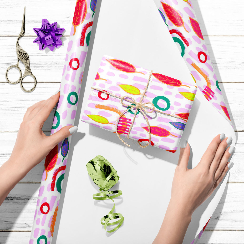 Abstract Floral Pattern D2 Art & Craft Gift Wrapping Paper - Wrapping Papers - ArtzFolio.com